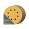 Powertec 5 in. x 8 Holes, 320 Grit, A/O Hook & Loop Sanding Disc, Gold, 50PK 44032G-50 - alternate 1